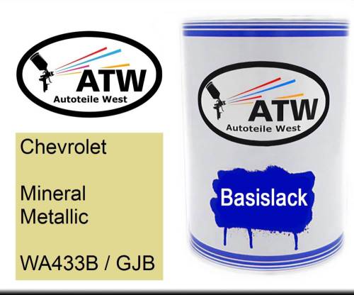 Chevrolet, Mineral Metallic, WA433B / GJB: 500ml Lackdose, von ATW Autoteile West.